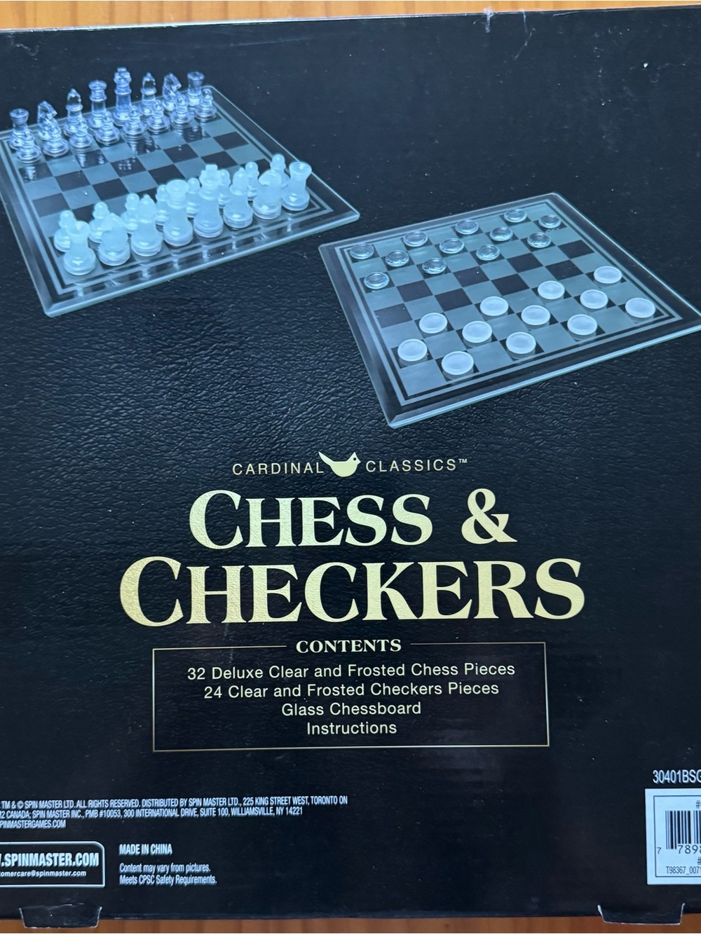 Glass Chess & Checkers Set - Picture 2 of 4